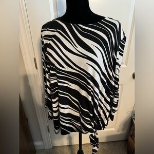 Ruby Rd. Zebra print blouse 2XL